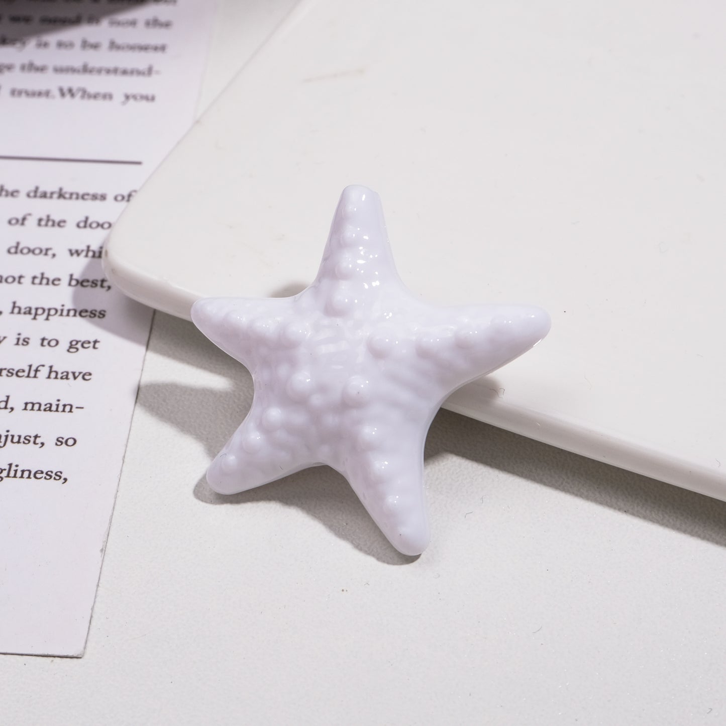 Gradient Starfish Acrylic Beads 21/38mm Two-Color Textured 10pcs 6