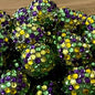 Rhinestone Bubblegum Beads 10-22mm Purple Green Yellow Tone 5pcs 2