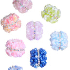 Flower Cluster Clay Beads 22mm Enlaced Pearl Lustre 5pcs 5