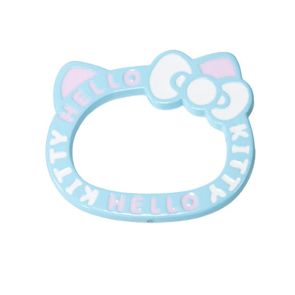 Painted Hello Kitty Acrylic Beads 72mm Colorful Bezel Frame 10pcs 12