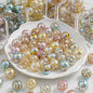 Colorful Crown Inside Round Resin Beads 16mm 10pcs 3
