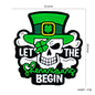 Silicone Focal Beads Lucky Grass Pirates Skull with Leprechaun Hat 20pcs 2