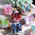 Embellished Bubblegum Beads 20mm Radiant Butterfly Design 5pcs 6