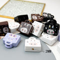 Printed Handbag Acrylic Beads 25mm Whimsical Face Star Design 50pcs 3