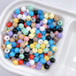 Painted Round Acrylic Beads 6-8mm Premium Dopamine Colorful 50pcs 15