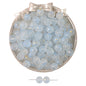 Frosted Round Glass Beads 10mm Matte Gold Fleck Mixed Colors 60pcs 12