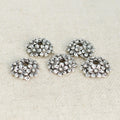Alloy Flower Bead Caps 12mm Antique Silver Cluster 100pcs