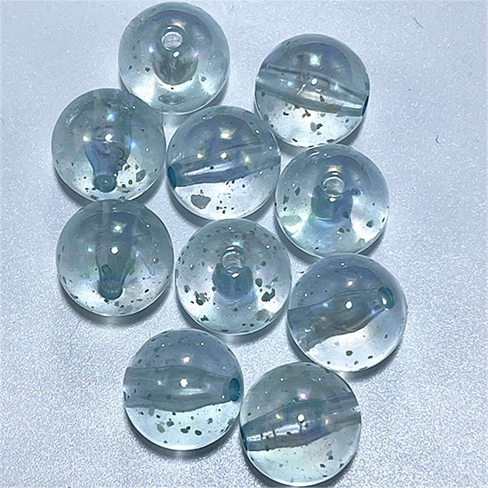 Glow In The Dark Round Acrylic Beads 16mm Transparent Confetti 100pcs 5