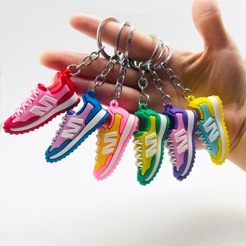 PVC Simulation Shoe Keychain Mini Sneaker Sports Colorful Charm