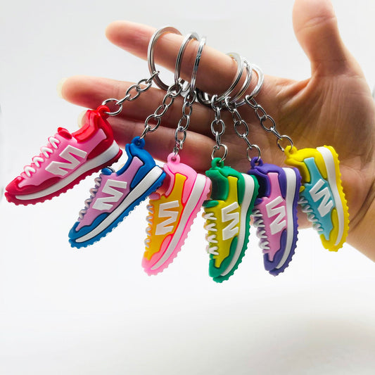 PVC Simulation Shoe Keychain Mini Sneaker Sports Colorful Charm