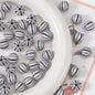 Watermelon Striped Acrylic Beads 10-12mm Round Colorful 20pcs 7