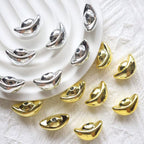 Plated Ingot Acrylic Beads 12x21mm UV Metallic Mixed Colors 20pcs 4
