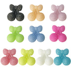 Silicone 3D Focal Beads Cherry Holding Bow 20pcs 5