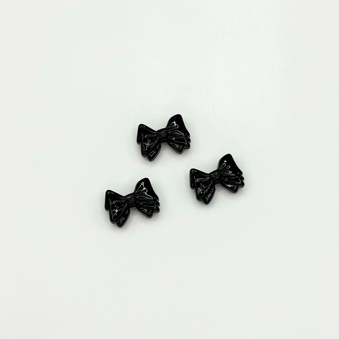 Bow Metal Beads 12mm Glossy Baking Painted Alloy 20pcs 19
