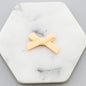 Rubberized Spray Painted Cross Acrylic Beads 34x21mm Matte Mixed Colors 20pcs 14