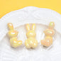 Glow Bunny Acrylic Beads 35mm UV Plating Pastel Colors 10pcs 6