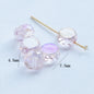 Electroplated Flat Cut Glass Beads 7.5mm 12mm Vibrant Colors 10pcs 7
