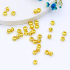 Brass Curved Spacer Beads 4mm Double-Layer Polished Gold 100pcs 2