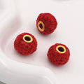 Fabric Woven Spacer Beads 15mm Mixed Colors 40pcs 6
