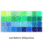 Acrylic Pony Beads 9mm Glossy 32 Colors 640pcs 7