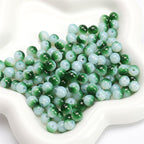 Crackle Round Glass Beads 8mm Multicolor Mixed 30pcs 33