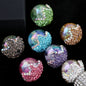 Embellished Bubblegum Beads 20mm Crown Claw Rhinestone Cloud Glossy 6pcs 11