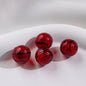 Swirl Pattern Blown Glass Beads 10-16mm Colorful Translucent 4pcs 9