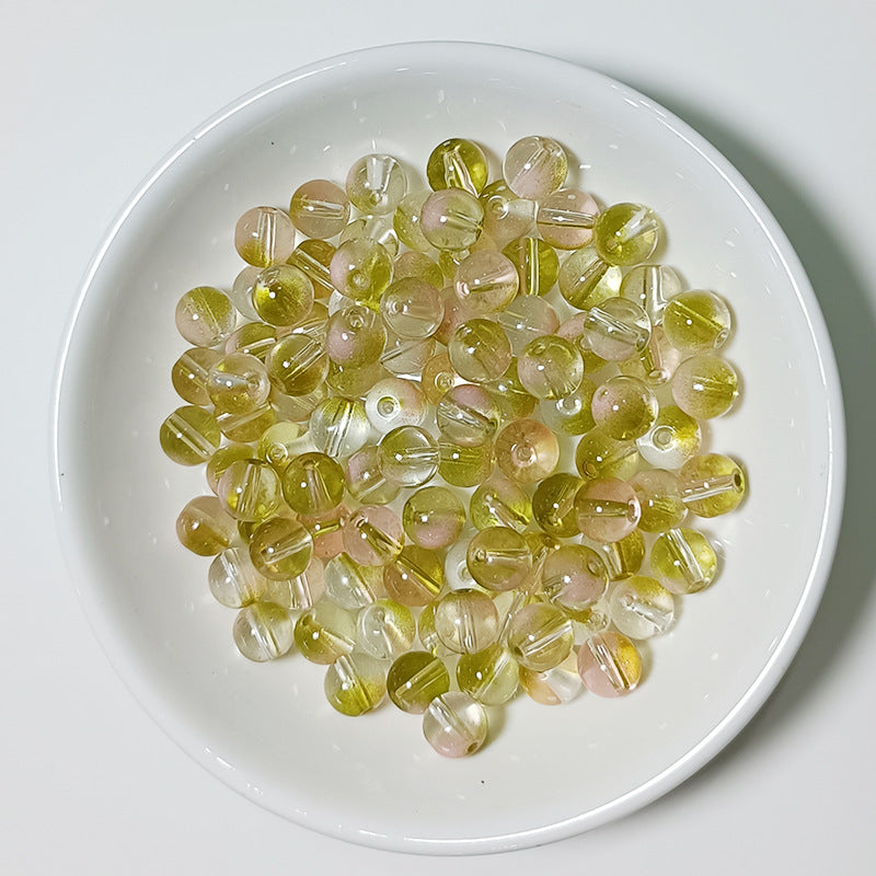 Czech Glass Beads Round 8mm Glossy Translucent Mix 100pcs 3