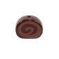 Painted Swiss Roll Acrylic Beads 15x20mm Colorful Glossy Swirl 10pcs 12