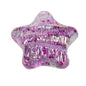 Glitter Wrinkle Star Acrylic Beads 19mm Colorful Mixed 20pcs 13