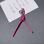 Braided PU Leather Keychain Knot Design Colorful 15cm 3pcs 10