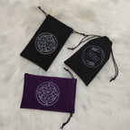 Tarot Card Velvet Drawstring Bags Celestial Esoteric Design 5pcs 18x11.5cm 2