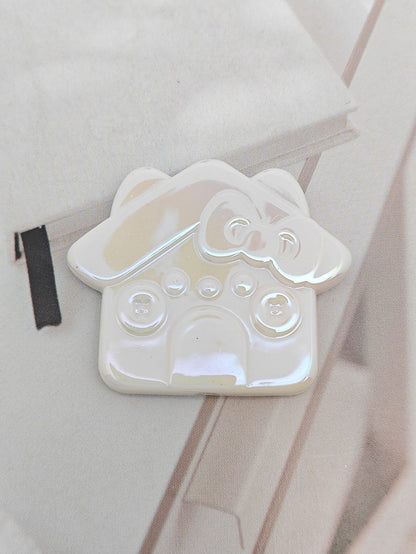 Plating Cat House Acrylic Flat Beads 30mm Pastel Colors 50pcs 7