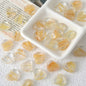 Clear Blooming Heart Acrylic Beads 16mm Vintage Style 20pcs 3