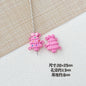 Baking Painted Christmas Tree and Bells Metal Beads 20pcs Festive Colors 34