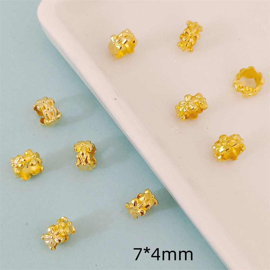 Alloy Wreath Spacer Beads 7mm Tibetan Style 100pcs 7