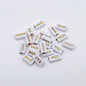 Rectangle Acrylic Tube Beads 8x15mm Colorful Word Letters 1100pcs 8