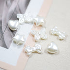 Imitation Pearl Bow Star Series Acrylic Beads Glossy Finish 200pcs