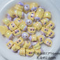 Glossy Iridescent 3D Pop Mart Resin Beads 17-23mm 5pcs 4