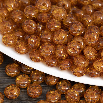 Imitation Gemstone Round Spacer Resin Beads 8mm 10mm Mixed Colors 50pcs 11