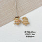 Baking Painted Christmas Tree and Bells Metal Beads 20pcs Festive Colors 37
