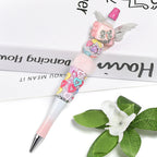 Embellished Bubblegum Beads 18mm Tiny Heart Pearl Finish Pastel 10pcs 2