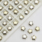 Plated Star Shaped Glass Beads 8mm Rainbow Electroplated 100pcs 13