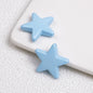 Painted Star Acrylic Beads 21mm Bright Colored Baking Finish 100pcs 14