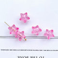Transparent Star Acrylic Beads 11mm Chunky Pastel Mixed Colors 60pcs 6