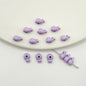 Whale Metal Beads 8mm Baking Painted Colorful 50pcs 17