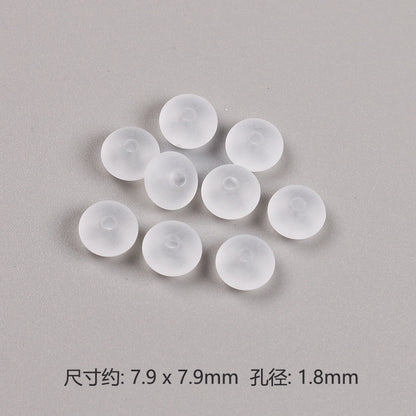 Acrylic Round Spacer Beads 8mm Matte Transparent Jelly Color 200pcs 7