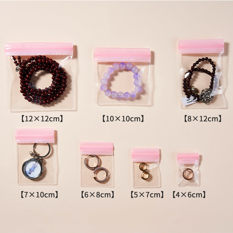 Colorful Transparent PVC Top Seal Zip Lock Bags 4x6 to 8x12cm 100pcs 14