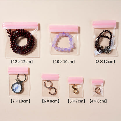 Colorful Transparent PVC Top Seal Zip Lock Bags 4x6 to 8x12cm 100pcs 14