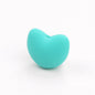 Heart Shaped Silicone Beads 21x30mm Soft Matte Finish 20pcs 11